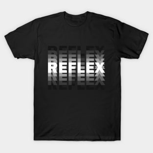 REFLEX - WHITE text with blur T-Shirt